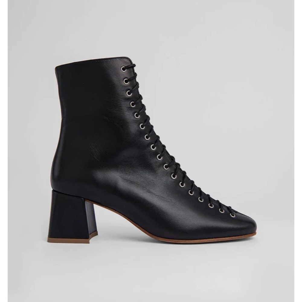 BY FAR black leather Becca boot like new!